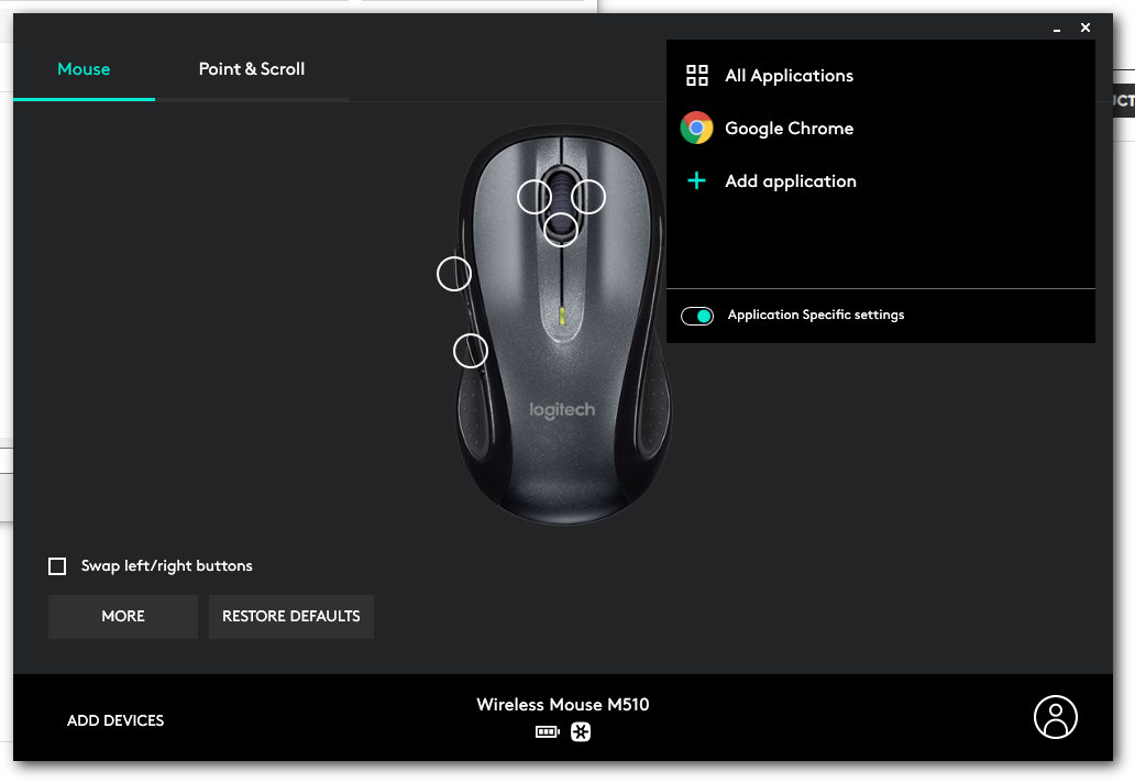 customizing the logitech mouse m510 with logitech options