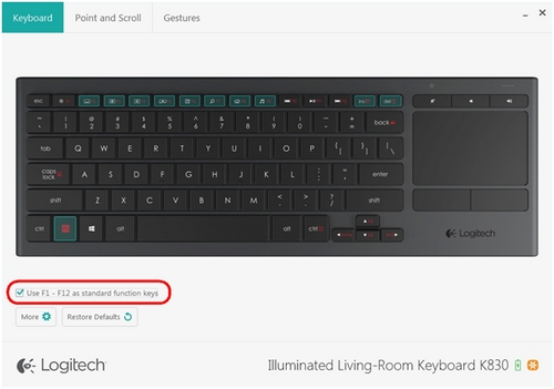 logitech k380 command key