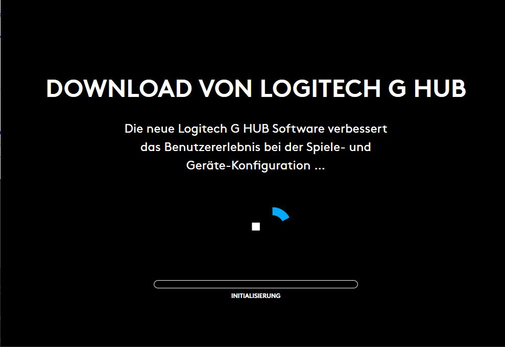 logitech g hub installer stuck on initializing mac