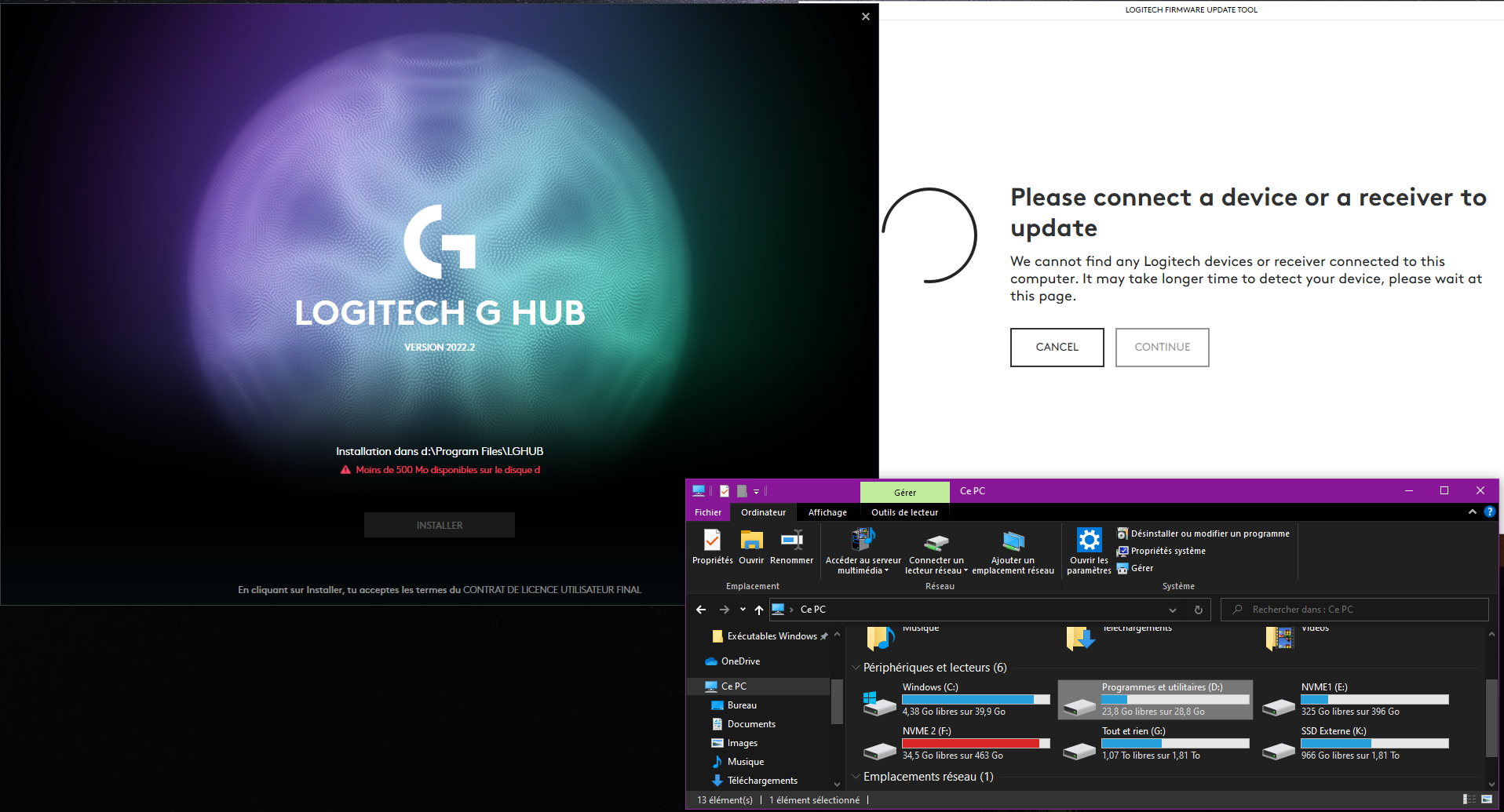 Logitech G Hub Ne Veut Pas S'installer