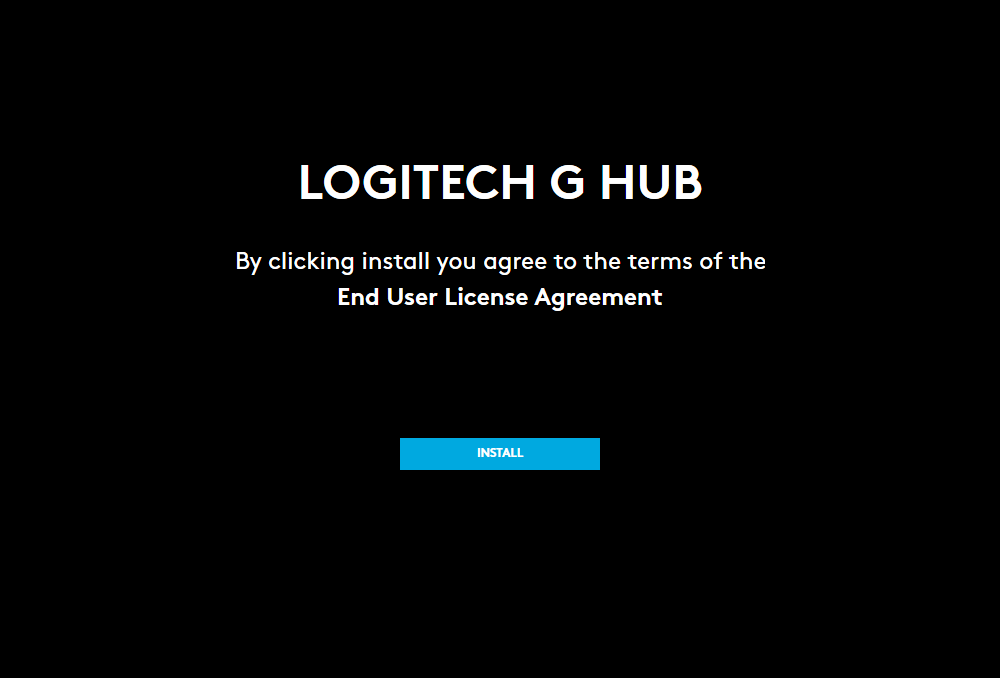 logitech g hub loading forever