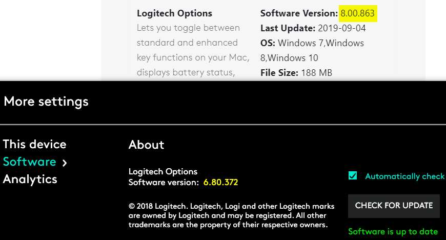 logitech options apple m1